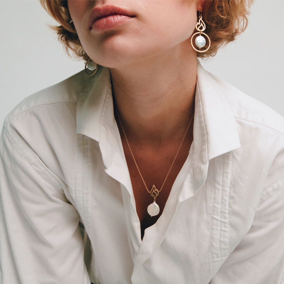 Pearl Flame ketting