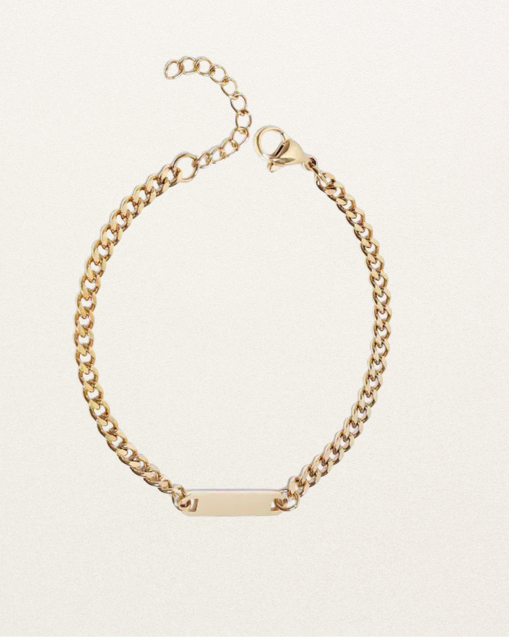 Curb Chain Bar armband