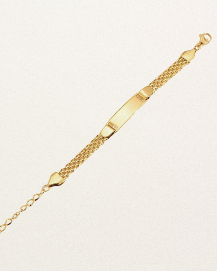 Multi Chain armband met gravure
