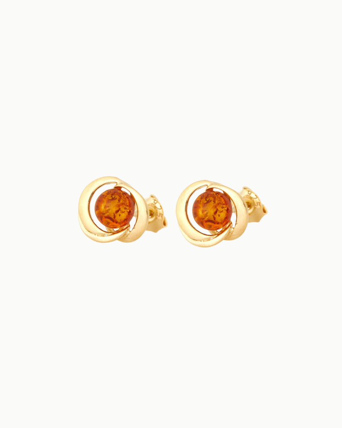 Amber Glow studs
