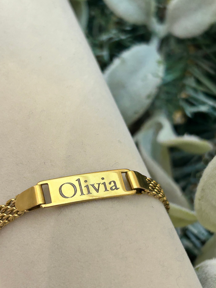 Multi Chain armband engraved