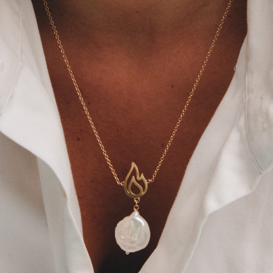 Pearl Flame ketting