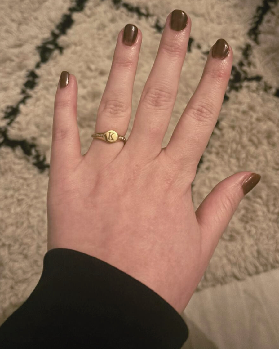 Signet ring met initiaal